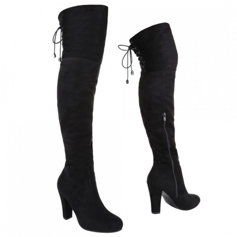Glossy overknee boots A7B-E