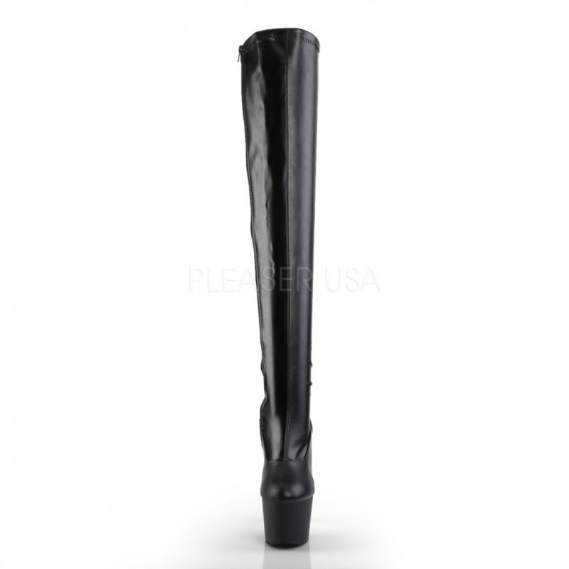 Pleaser ADORE-3000 Thigh High Boots ADO3000/B/PU-E