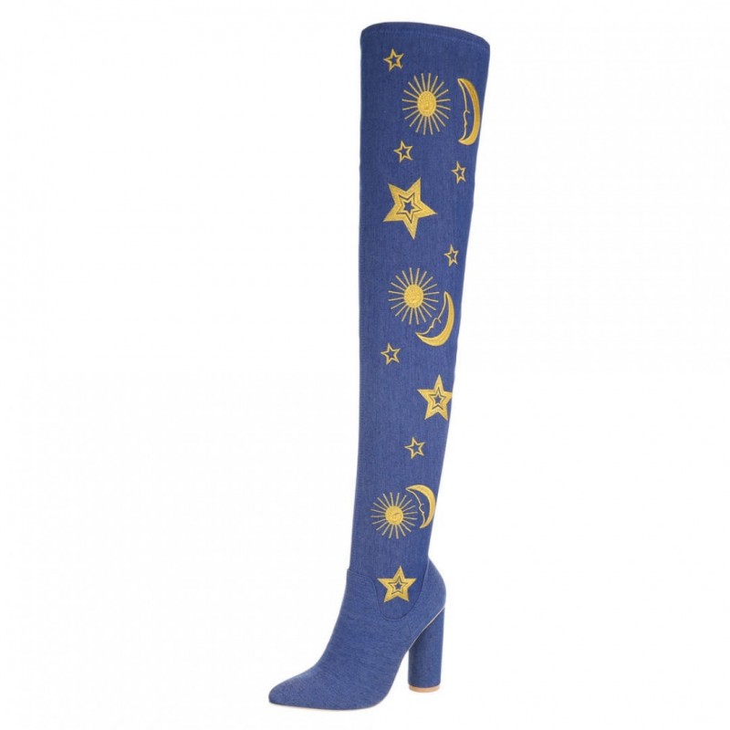 Sergio Todzi jeans overknee boots JR-0014Bl