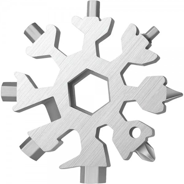 Multi-purpose 18 in 1 stainless steel snowflake EN...