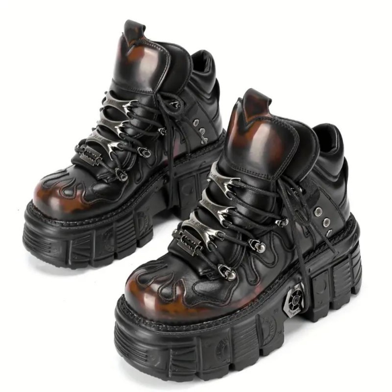 AR Cyberpunk Retro Gothic Boots BW698676