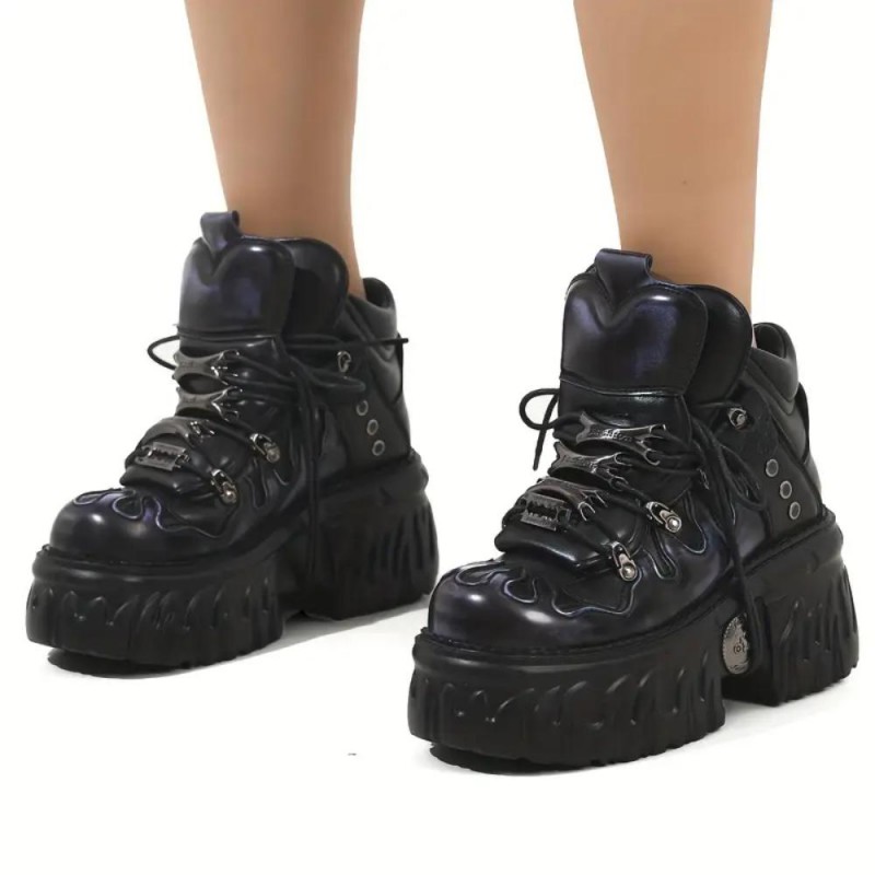 AR Cyberpunk Retro Gothic Boots BW698676