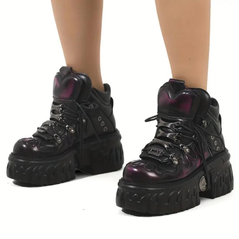 AR Cyberpunk Retro Gothic Boots BW698676
