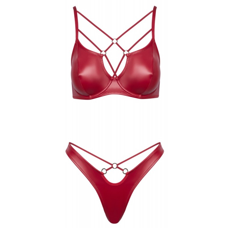 Cottelli Lingerie Wetlook Bra Set 22142373231R