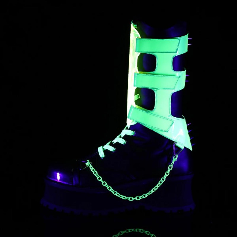 Demonia GRAVEDIGGER-255 mid-calf boots GRAD255/BVL-NGN-E