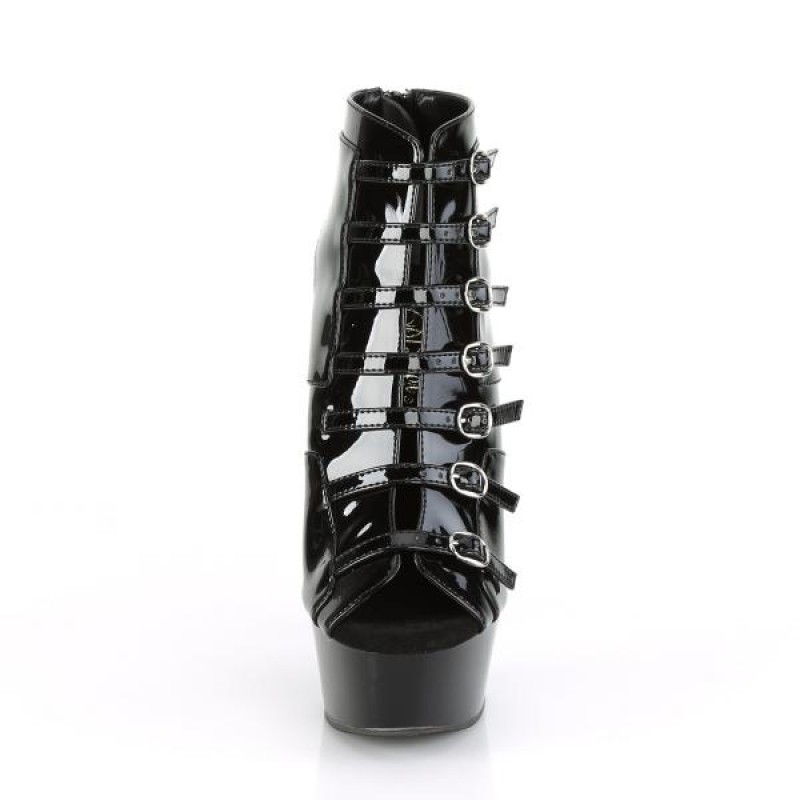 Pleaser DELIGHT-600-11 High Heels platform side ankle bootie DEL600-11/B/M-E