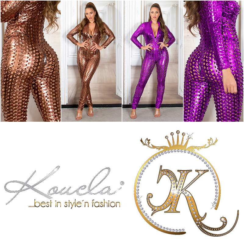 KouCla wetlook catsuit with two way zip 0000OV1826...