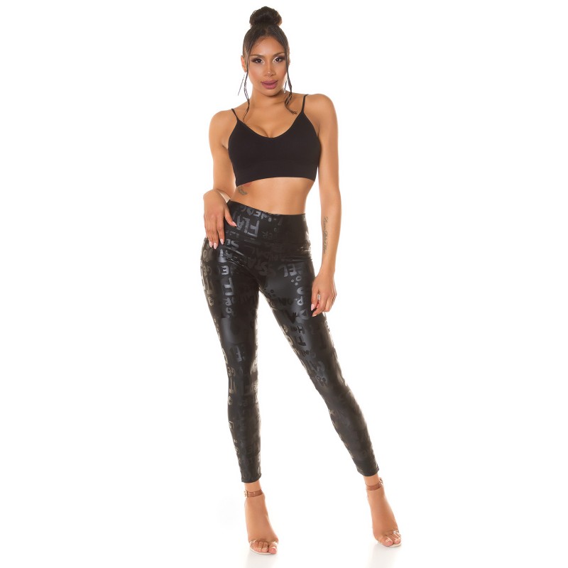Koucla Highwaist Thermo Leggings with Print 0000LE984B-E