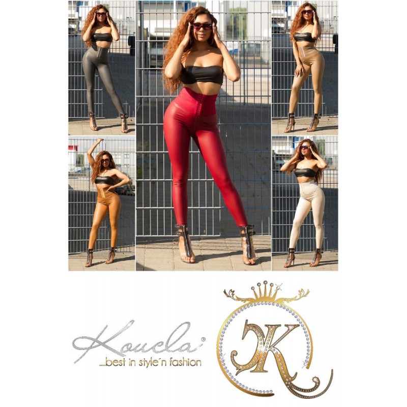KouCla ultra high waist leather look leggings 0000LE525B-E