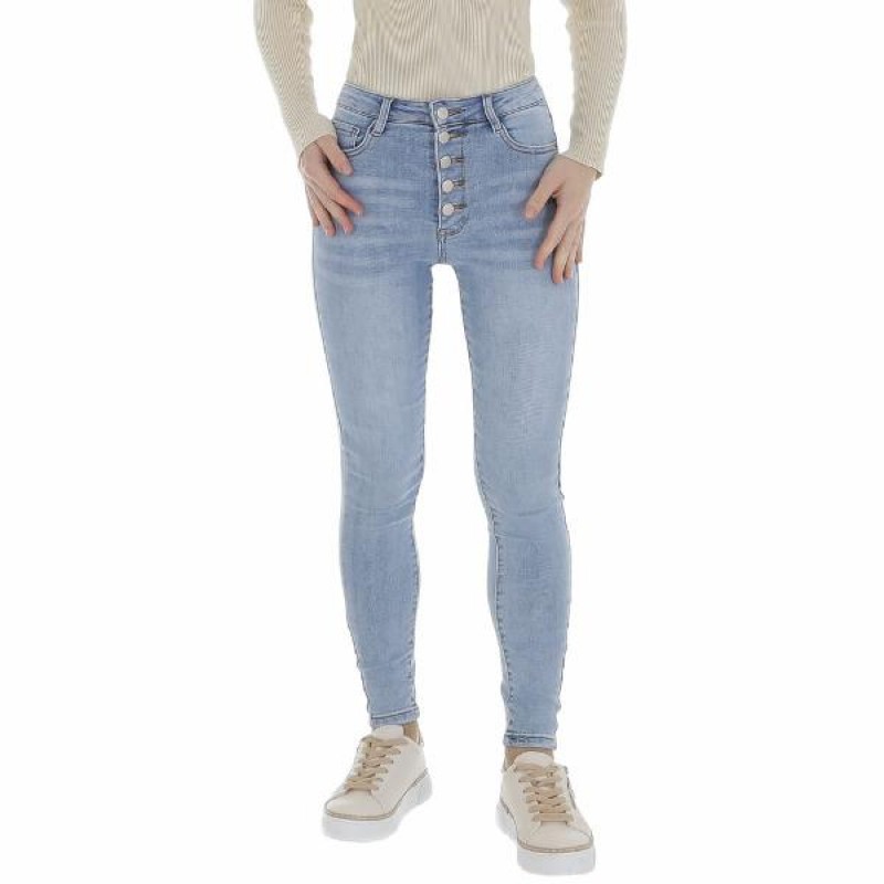 Laulia Ladies Highwaist Jeans KL-J-AP322-4-Aq