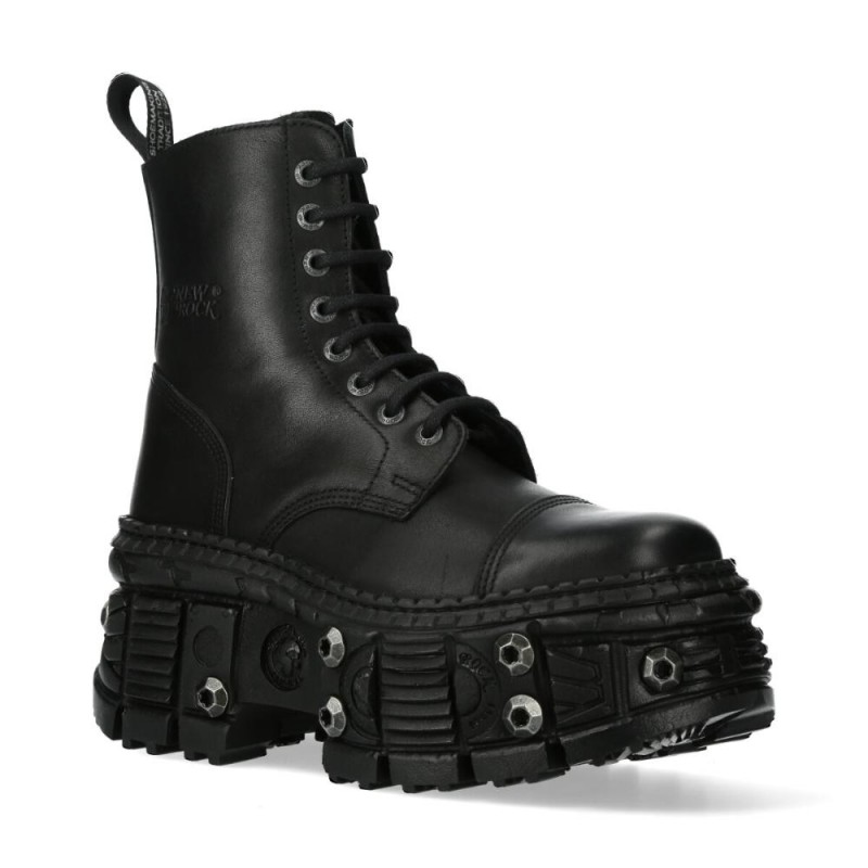New Rock Ankle Boots M-WALL083C-S7