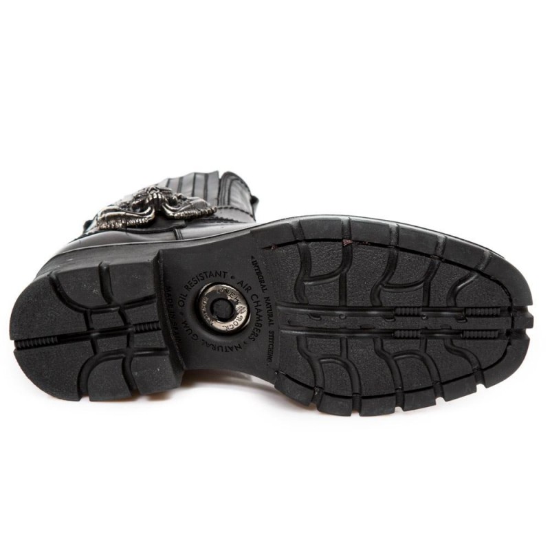 New Rock Motorcycle Ankle Boots M-7633-S1