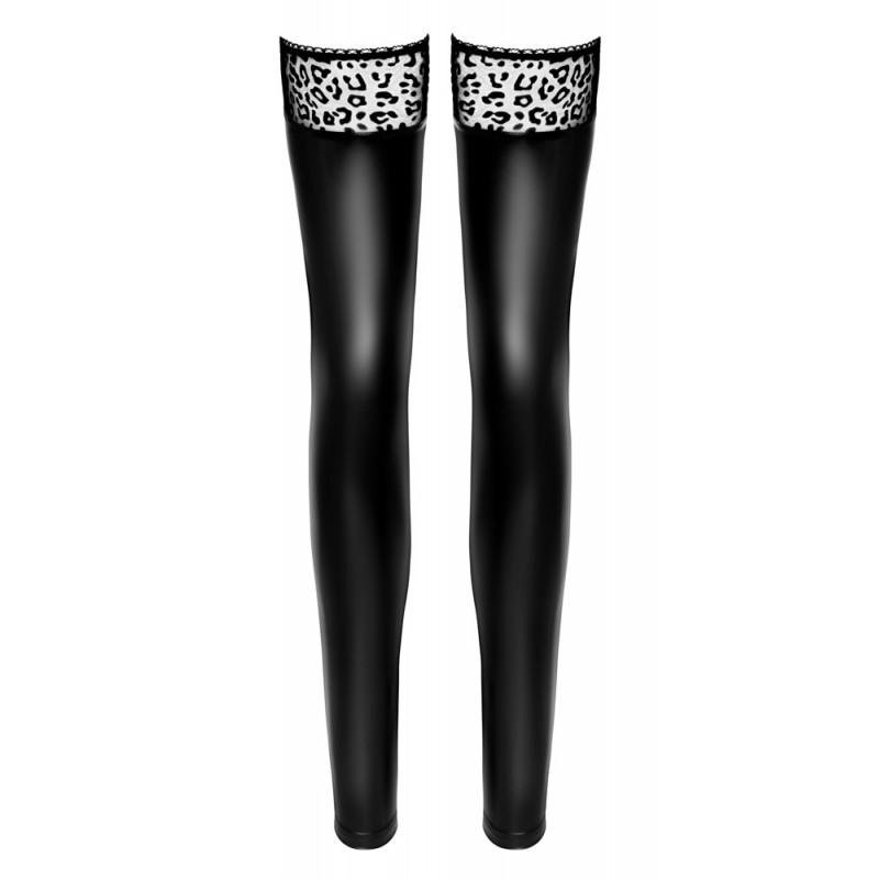 Noir Handmade Wetlook Ladies Stockings 25404101021-E