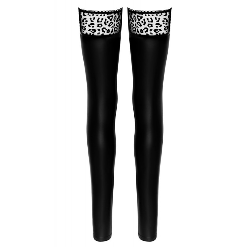 Noir Handmade Wetlook Ladies Stockings 25404101021-E
