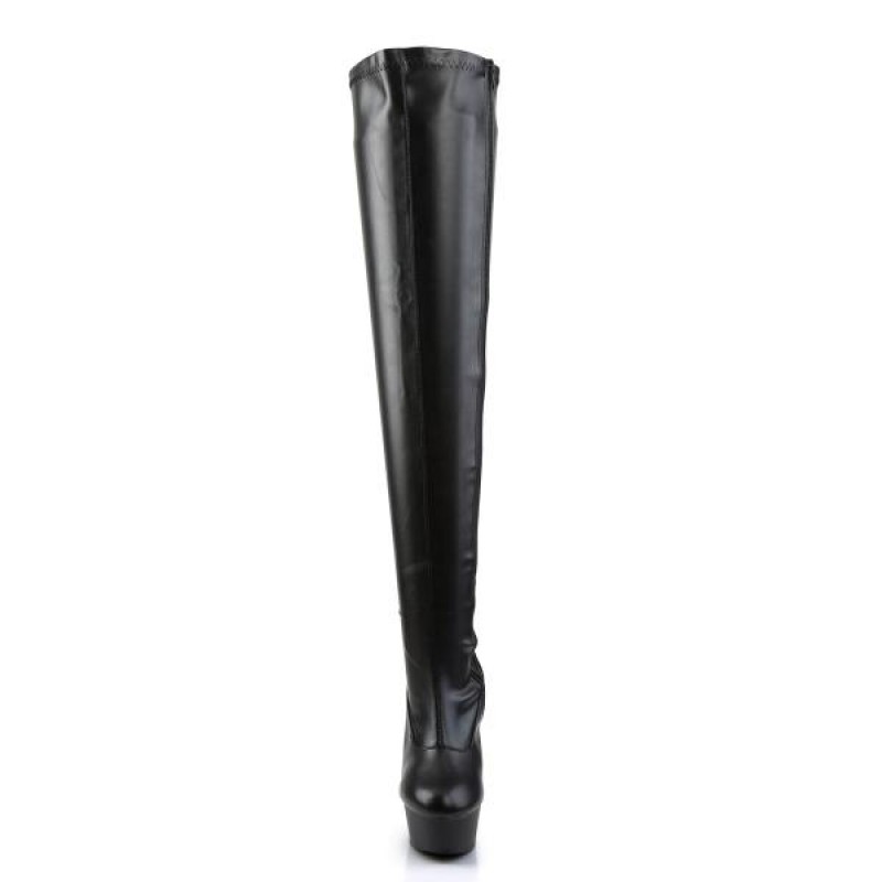 Pleaser DELIGHT-3000 overknee boots DEL3000/B/PU-E