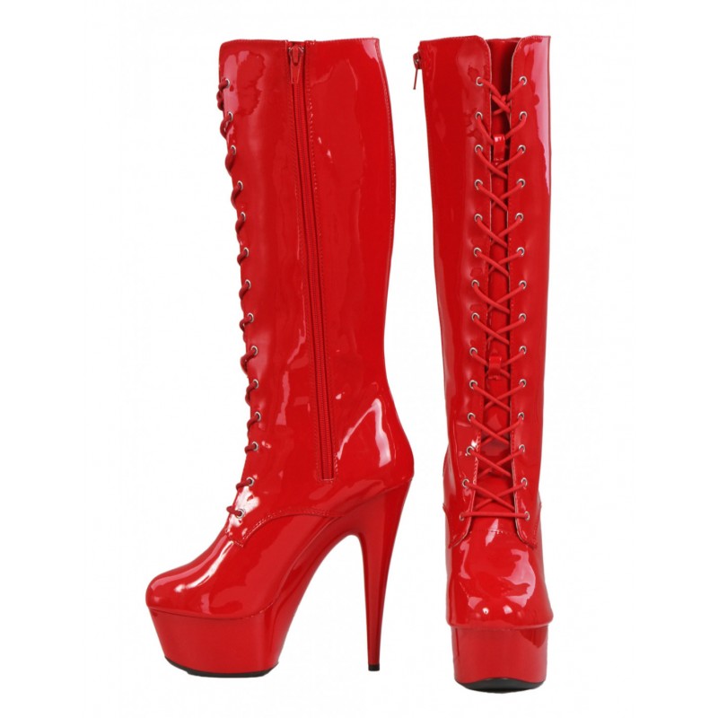 Soisbelle Vinyl Boots S9161-RD